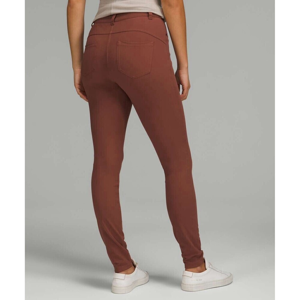 Lululemon Sz 25 City Sleek High Rise Pant Slim-Fit Ancient Copper 5 Pocket
